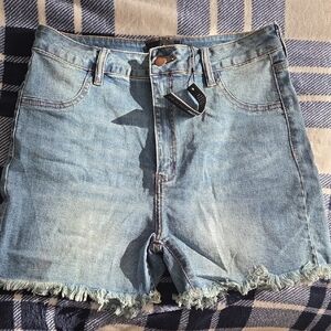 Fashion Nova Light Blue Jean Shorts